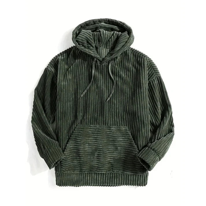 Lignes Parisiennes™ | Sweat à capuche en velours côtelé