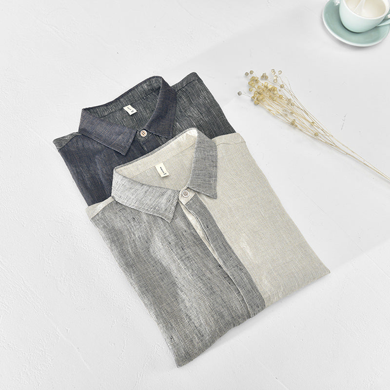 Lignes Parisiennes™ | Chemise en lin de nuit