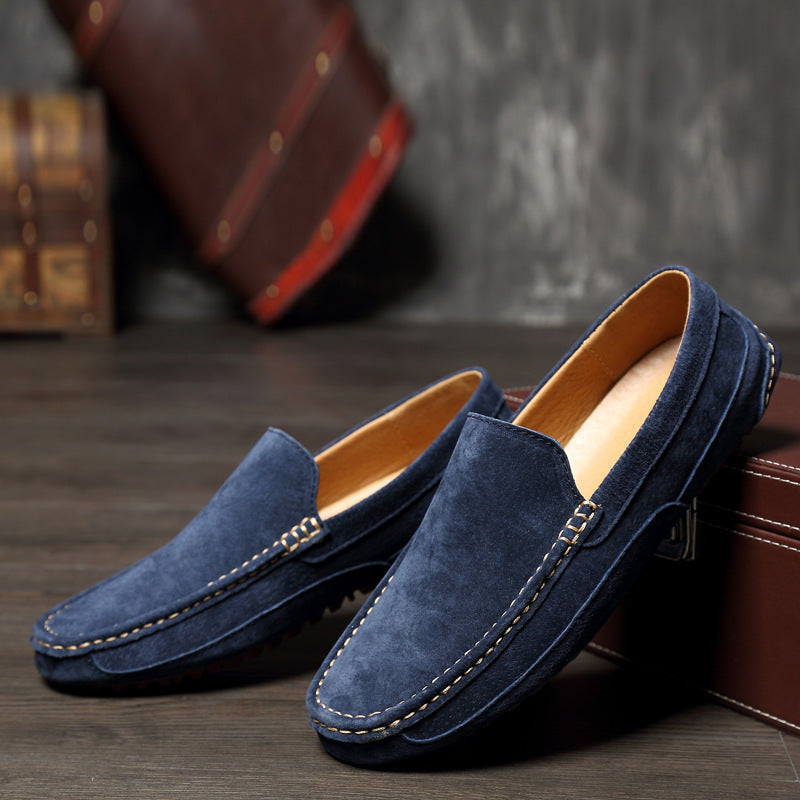 Lignes Parisiennes™ | Mocassins 100% daim véritable