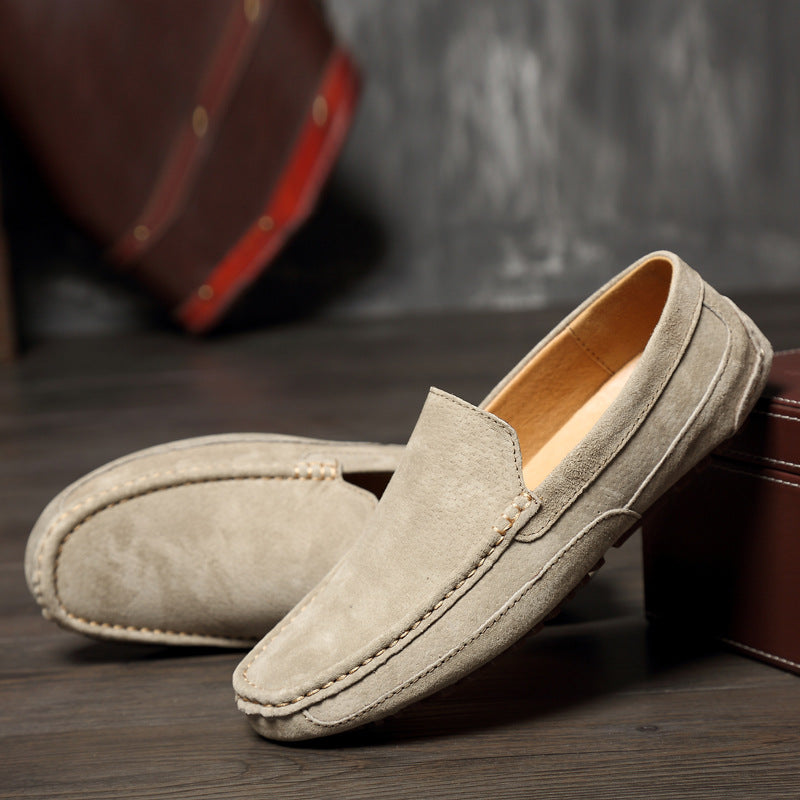 Lignes Parisiennes™ | Mocassins 100% daim véritable