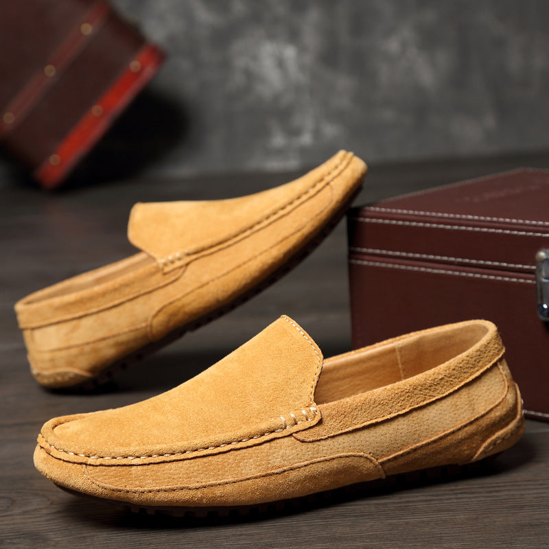 Lignes Parisiennes™ | Mocassins 100% daim véritable