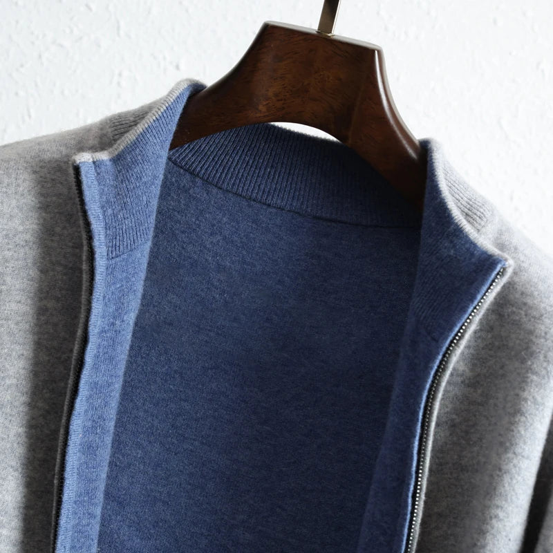 Lignes Parisiennes™ | Veste zippée 100% cachemire