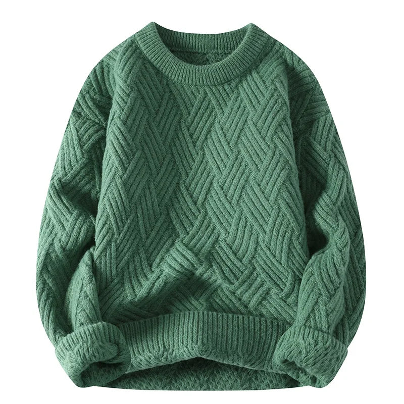 Lignes Parisiennes™ | Pull à col ras du cou en tissu écossais