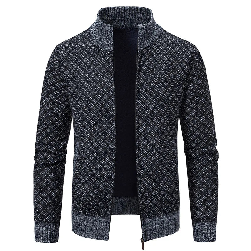 Lignes Parisiennes™ | Veste en maille quadrillée