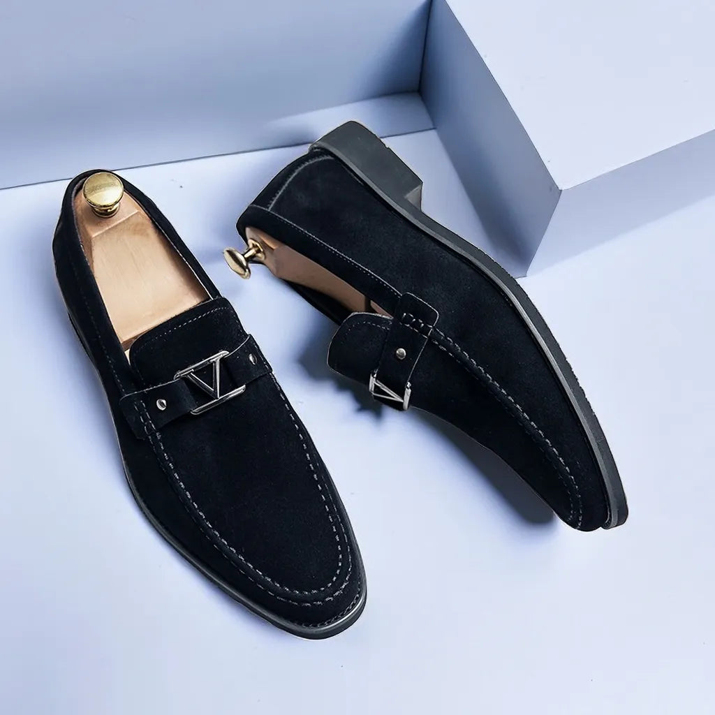 Lignes Parisiennes™ | Mocassins en daim fabriqués à la main