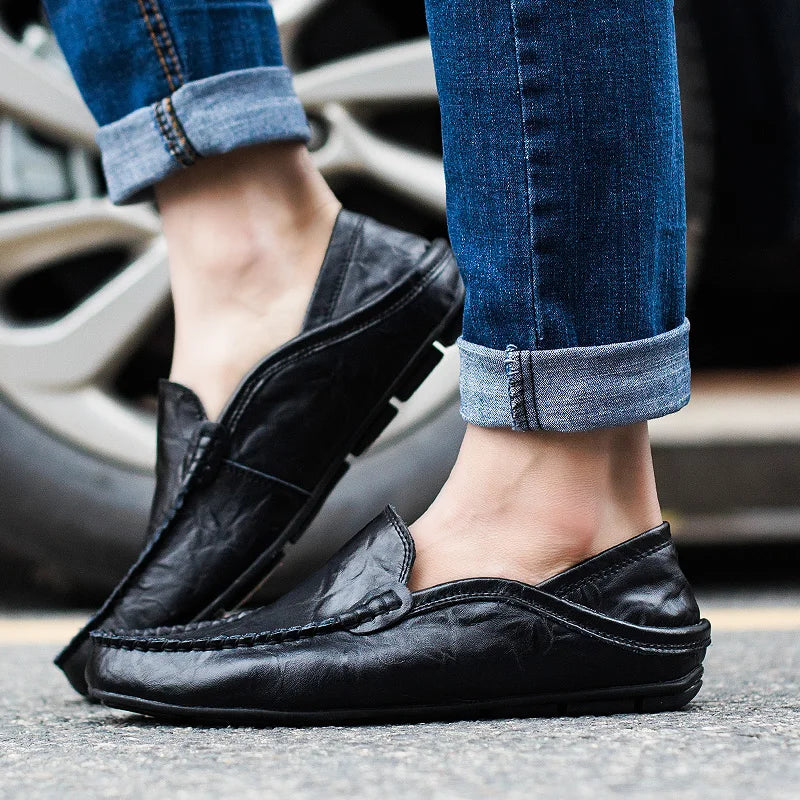 Lignes Parisiennes™ | Mocassins 100% cuir véritable