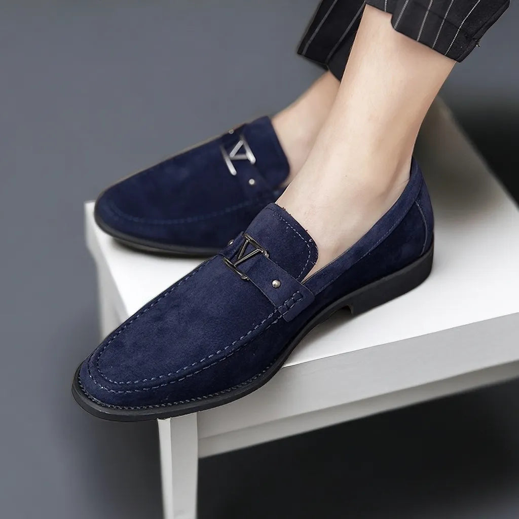 Lignes Parisiennes™ | Mocassins en daim fabriqués à la main