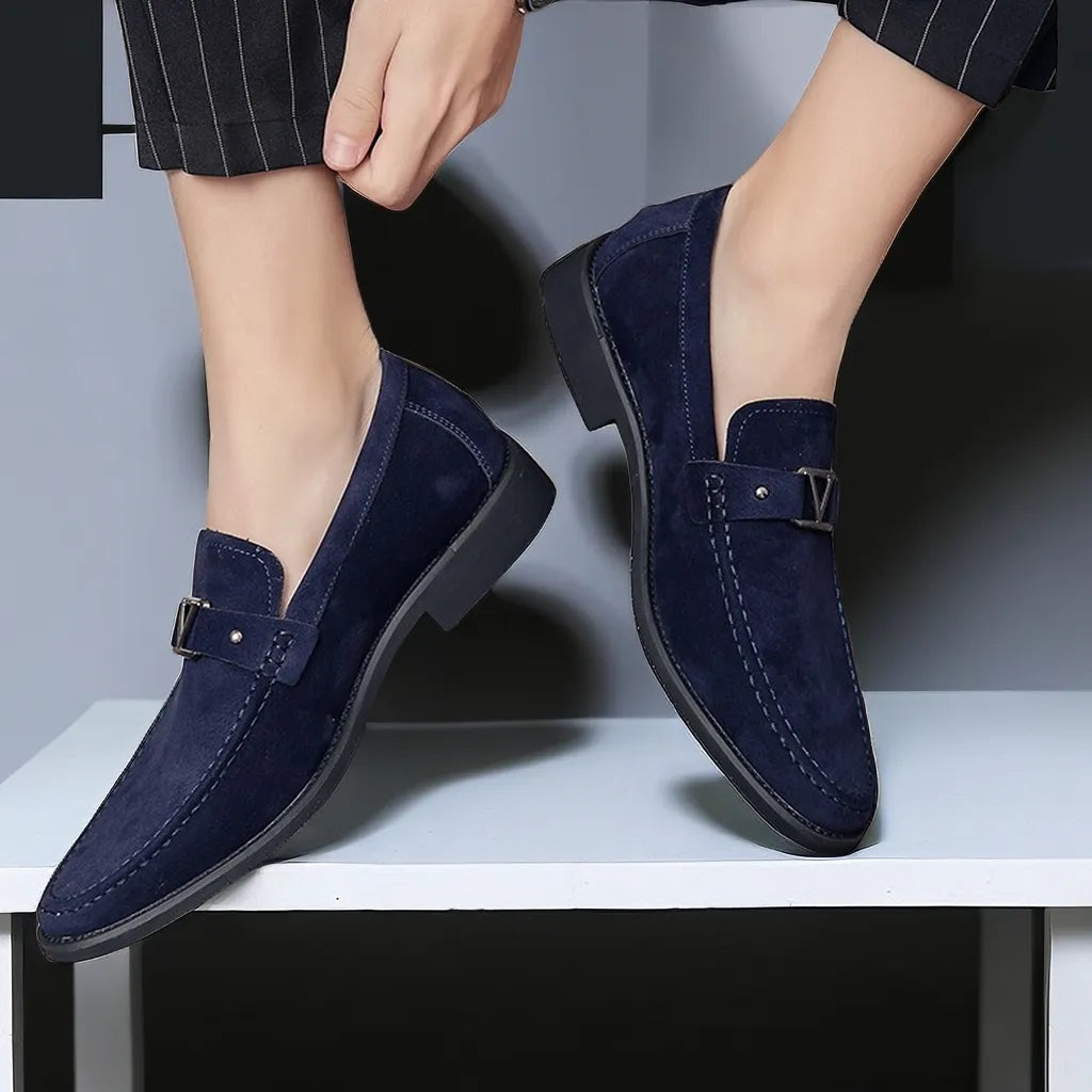 Lignes Parisiennes™ | Mocassins en daim fabriqués à la main