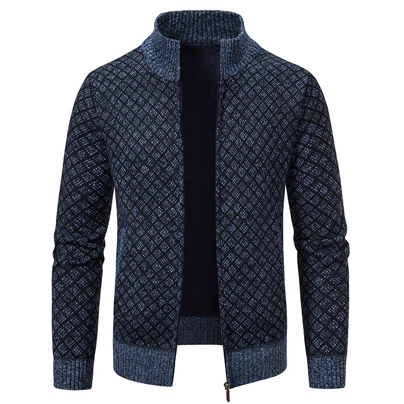 Lignes Parisiennes™ | Veste en maille quadrillée