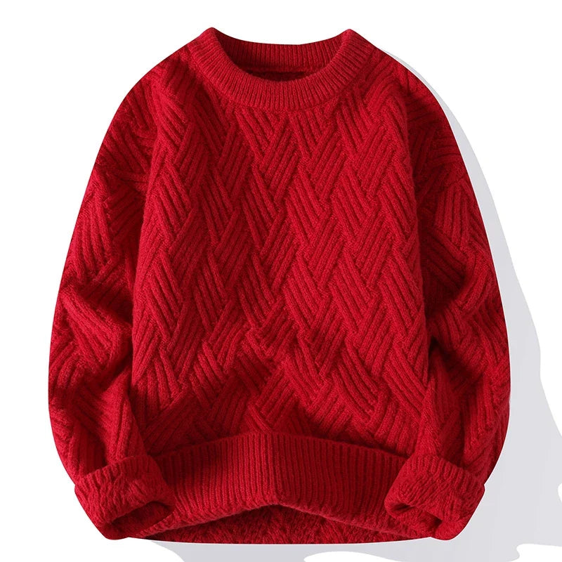 Lignes Parisiennes™ | Pull à col ras du cou en tissu écossais