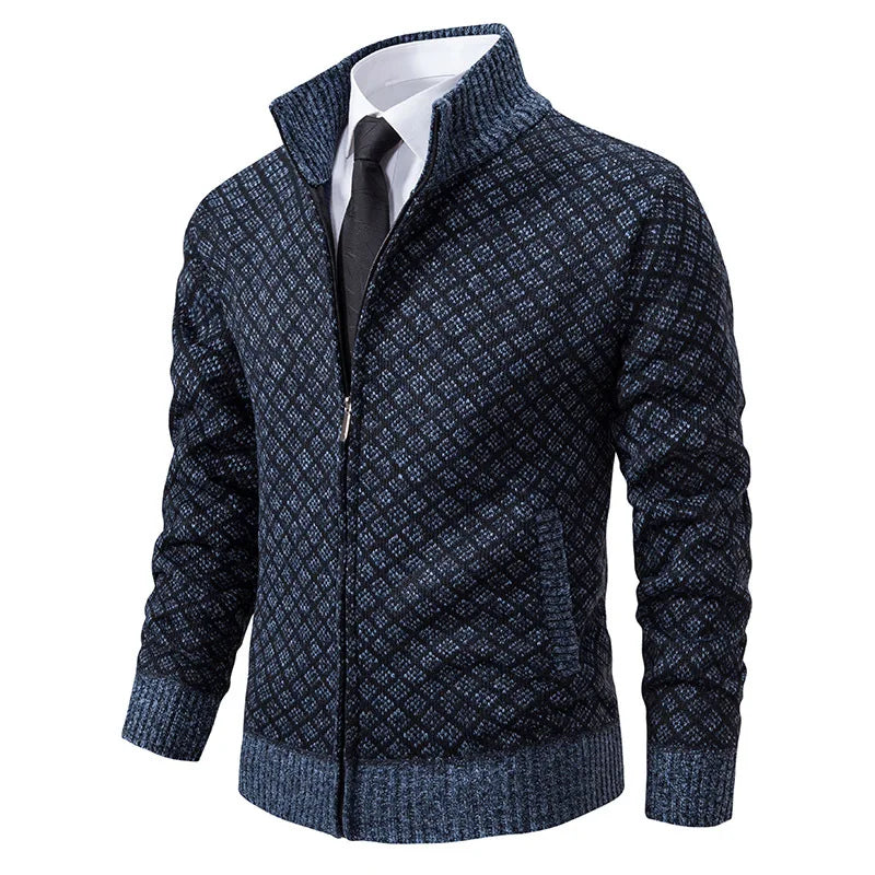 Lignes Parisiennes™ | Veste en maille quadrillée