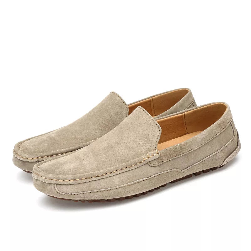 Lignes Parisiennes™ | Mocassins 100% daim véritable
