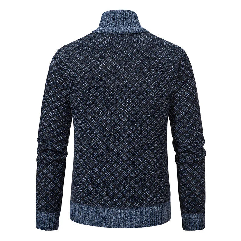 Lignes Parisiennes™ | Veste en maille quadrillée