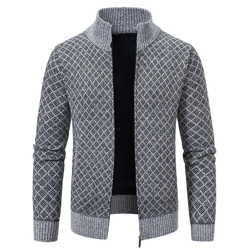 Lignes Parisiennes™ | Veste en maille quadrillée