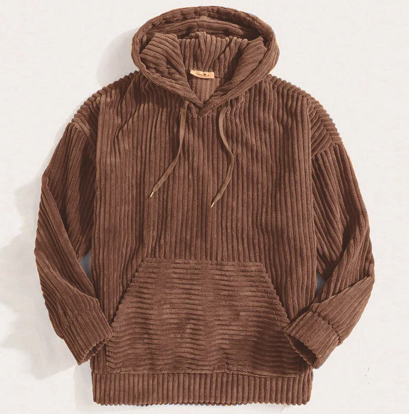 Lignes Parisiennes™ | Sweat à capuche en velours côtelé