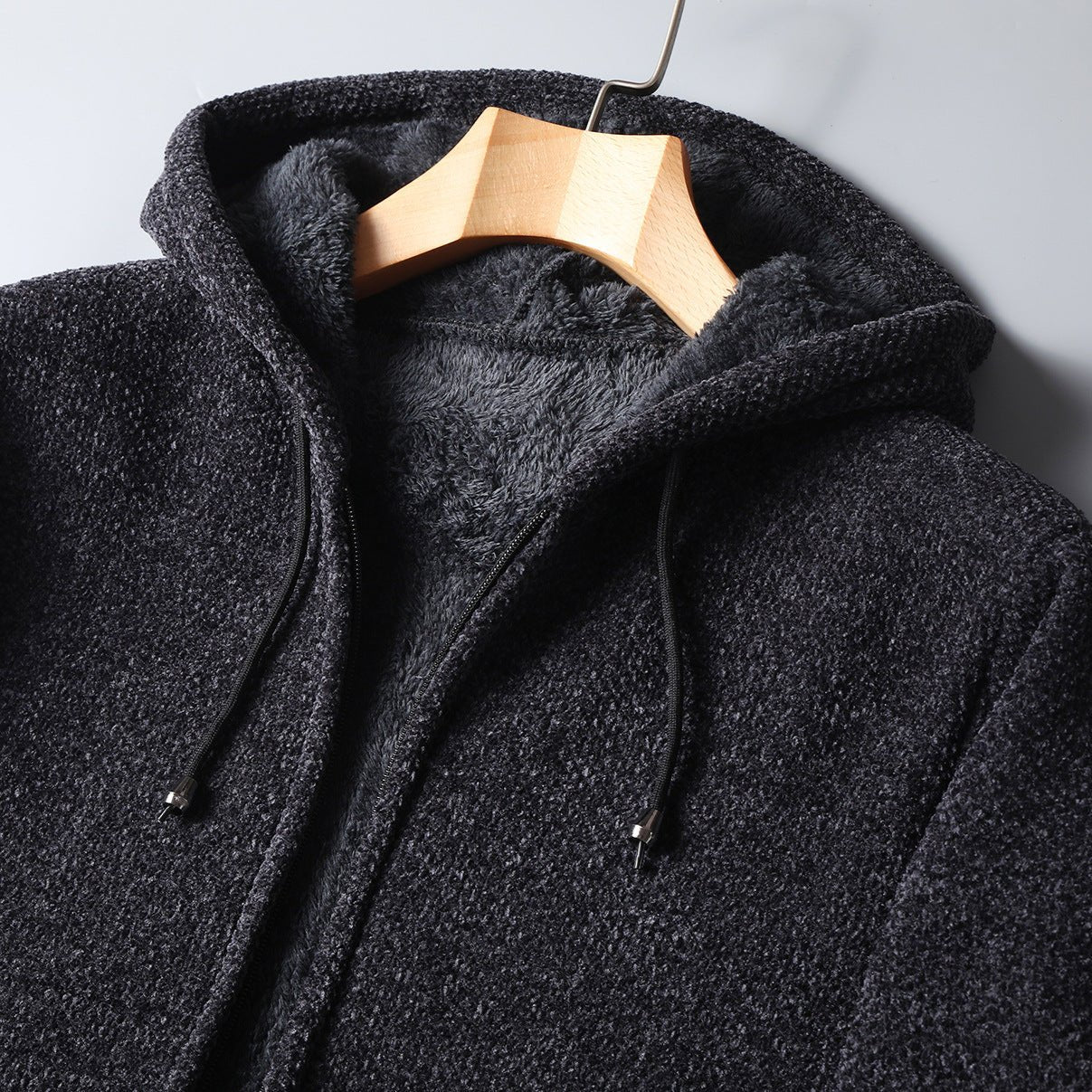 Lignes Parisiennes™ | Manteau à capuche en polaire