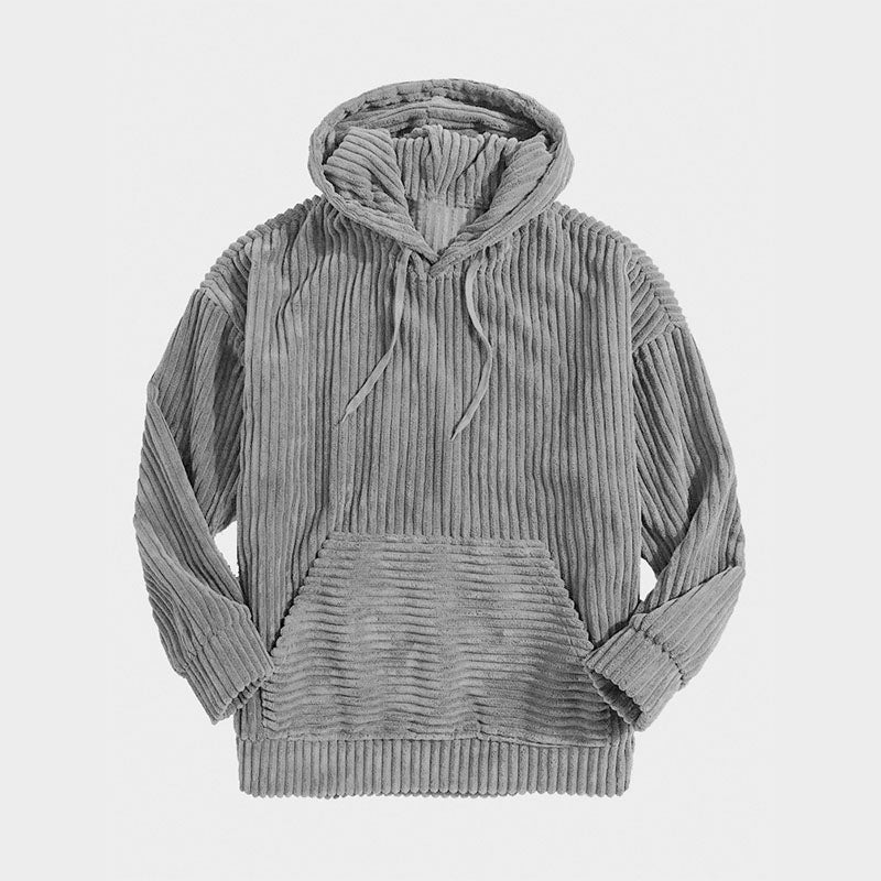 Lignes Parisiennes™ | Sweat à capuche en velours côtelé