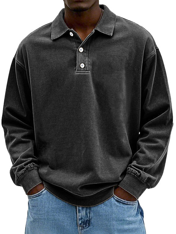 Lignes Parisiennes™ | Polo a Maniche Lunghe Casual da Uomo