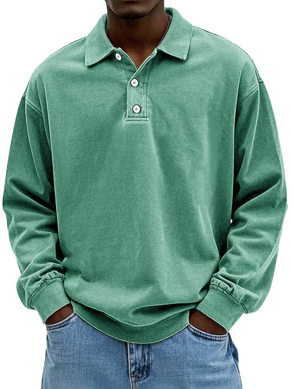 Lignes Parisiennes™ | Polo a Maniche Lunghe Casual da Uomo