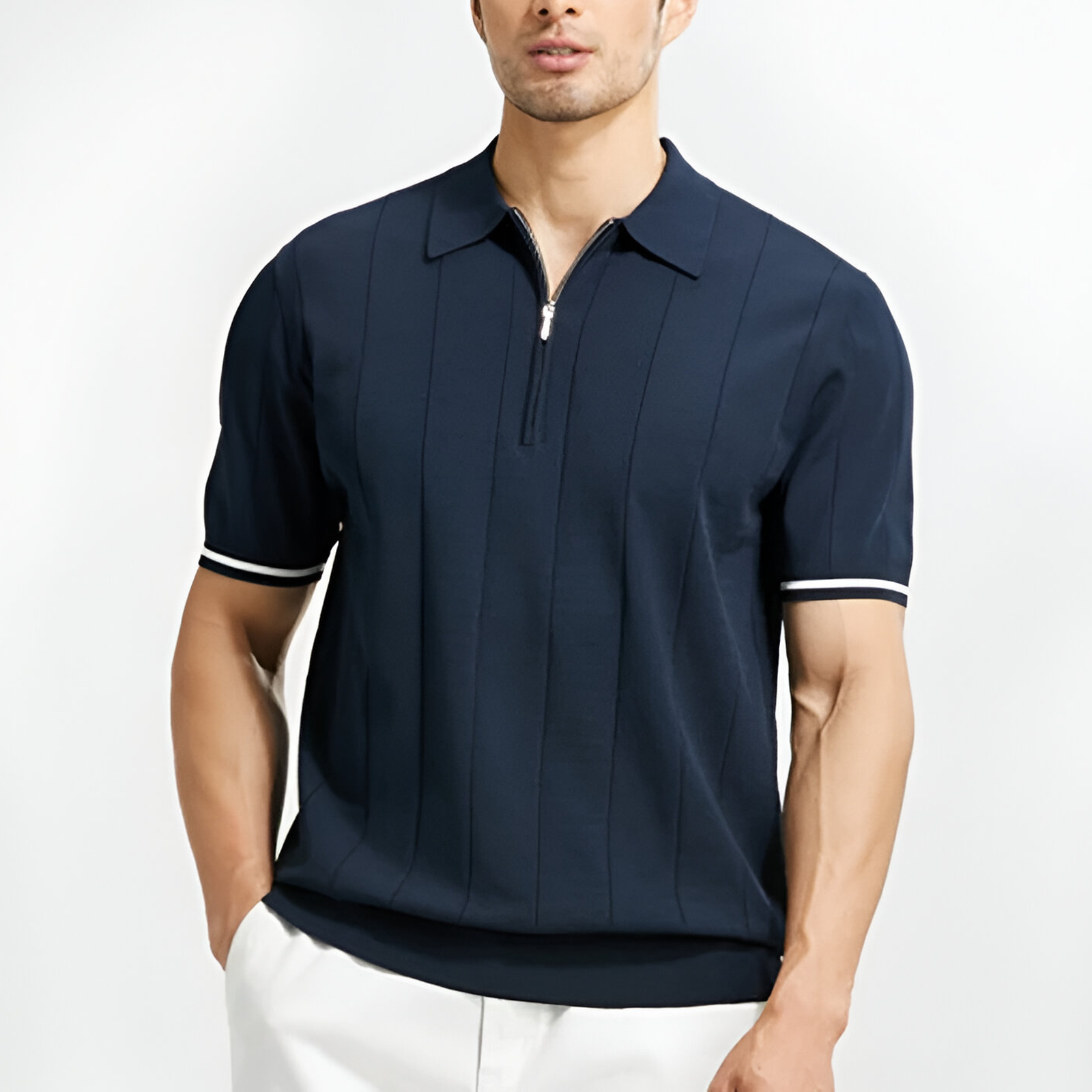 Lignes Parisiennes™ | Polo zippé