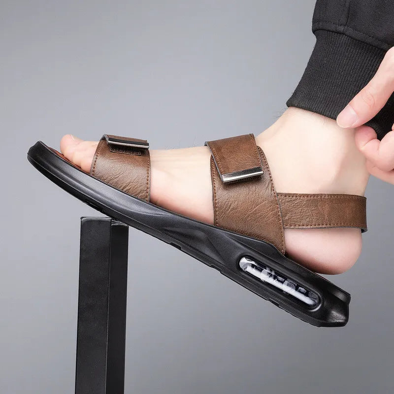 Lignes Parisiennes™ | Sandales en cuir véritable de luxe