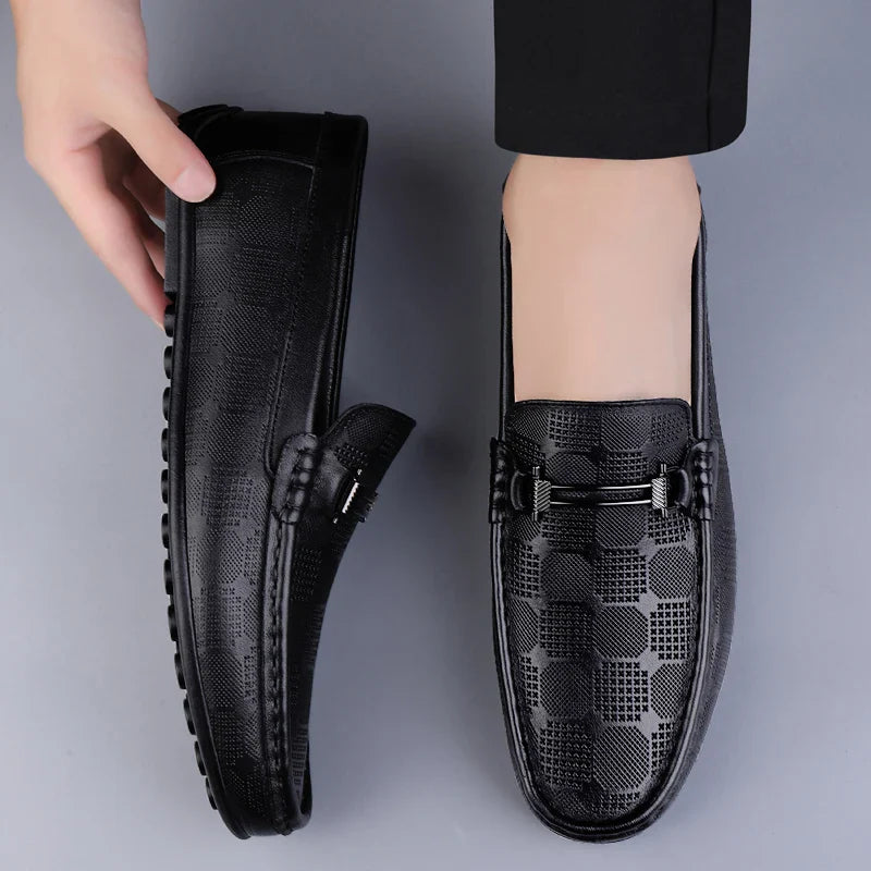 Lignes Parisiennes™ | Mocassins en cuir véritable