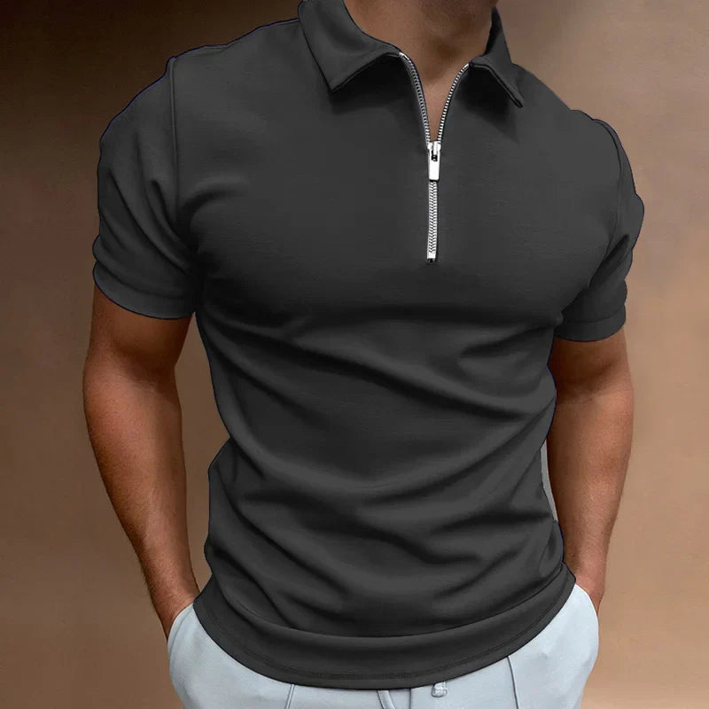 Lignes Parisiennes™ | Demi-zip Polo Shirt