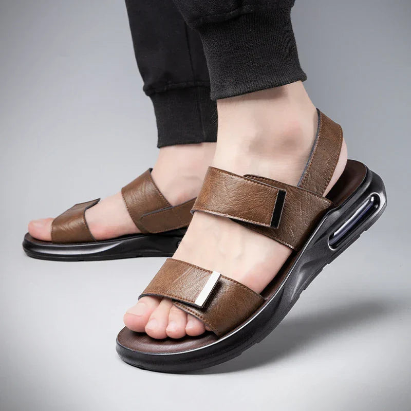 Lignes Parisiennes™ | Sandales en cuir véritable de luxe