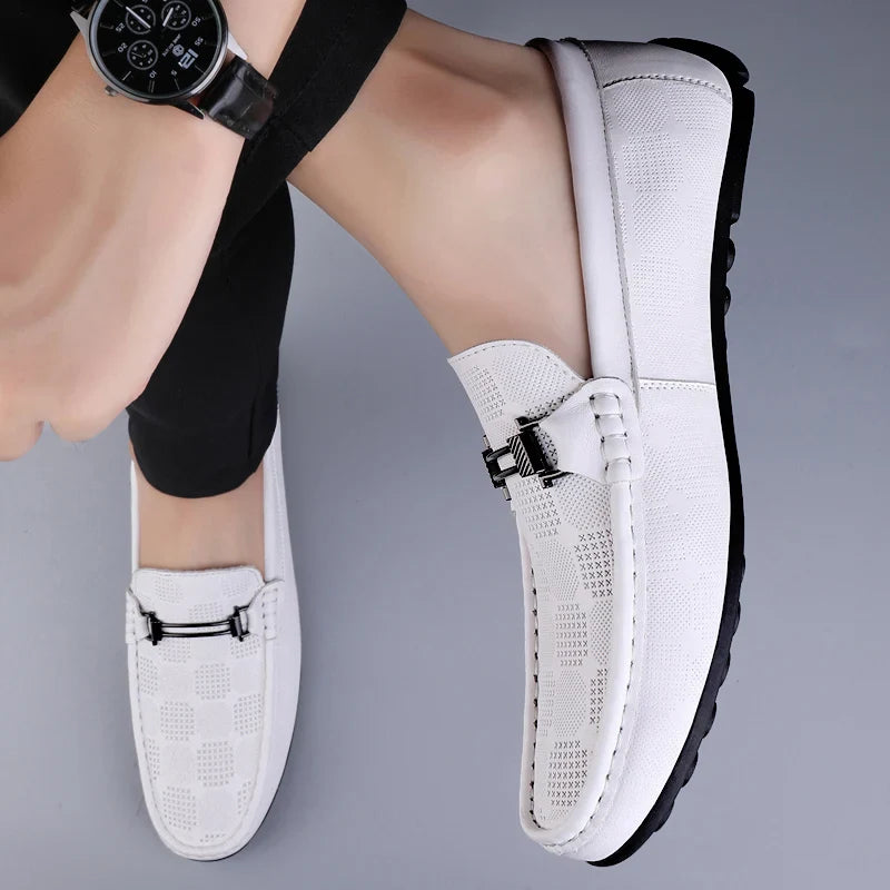 Lignes Parisiennes™ | Mocassins en cuir véritable