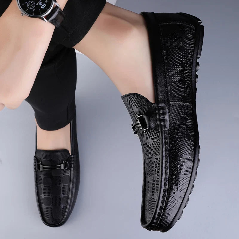 Lignes Parisiennes™ | Mocassins en cuir véritable
