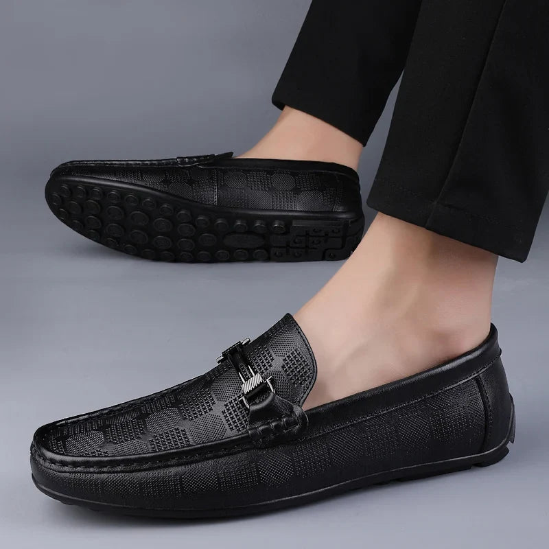 Lignes Parisiennes™ | Mocassins en cuir véritable