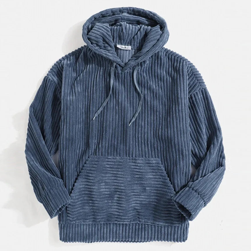 Lignes Parisiennes™ | Sweat à capuche en velours côtelé