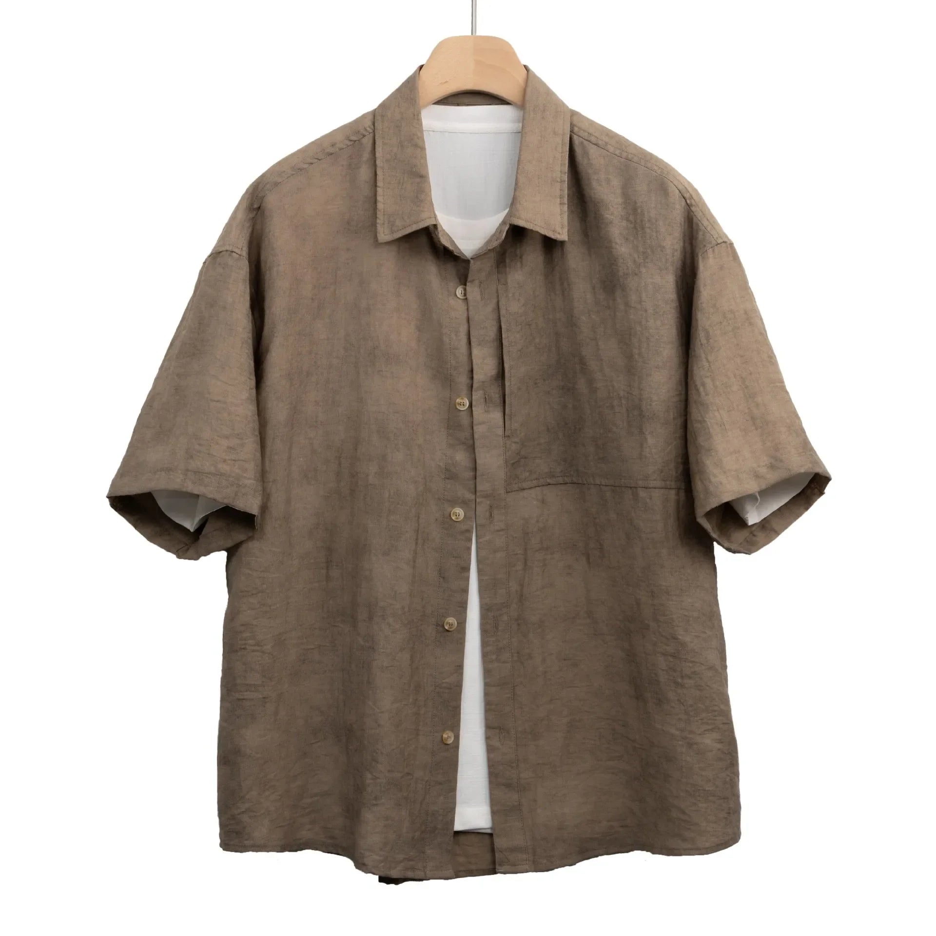 Lignes Parisiennes™ | Chemise à col campagnard en lin doux