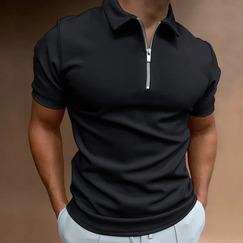 Lignes Parisiennes™ | Demi-zip Polo Shirt