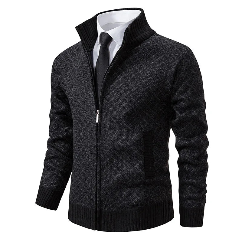 Lignes Parisiennes™ | Veste en maille quadrillée