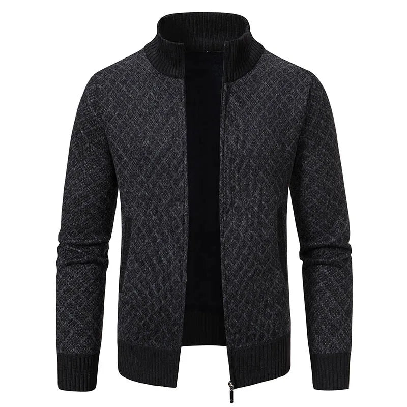 Lignes Parisiennes™ | Veste en maille quadrillée