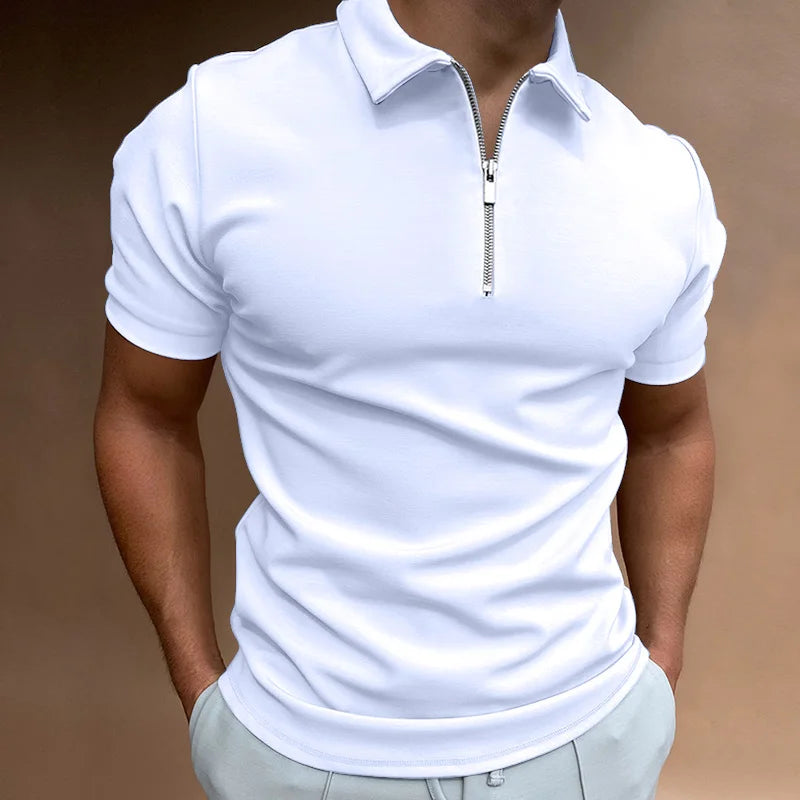 Lignes Parisiennes™ | Demi-zip Polo Shirt