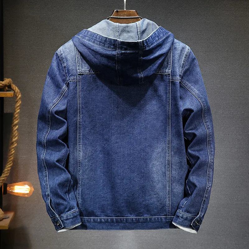 Lignes Parisiennes™ | Veste en jean à capuche