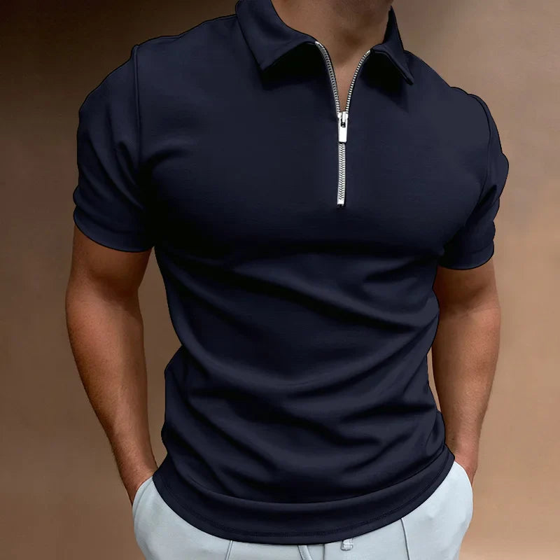 Lignes Parisiennes™ | Demi-zip Polo Shirt