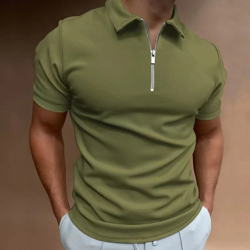 Lignes Parisiennes™ | Demi-zip Polo Shirt