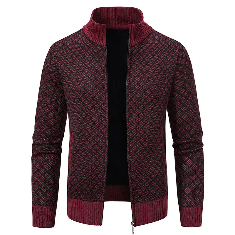 Lignes Parisiennes™ | Veste en maille quadrillée