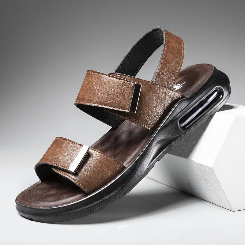 Lignes Parisiennes™ | Sandales en cuir véritable de luxe