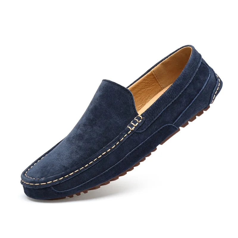 Lignes Parisiennes™ | Mocassins 100% daim véritable