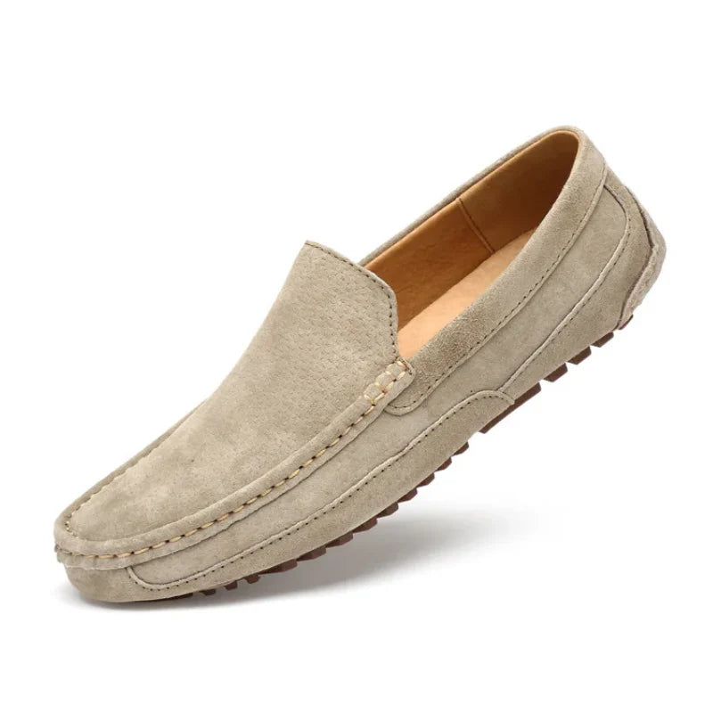 Lignes Parisiennes™ | Mocassins 100% daim véritable