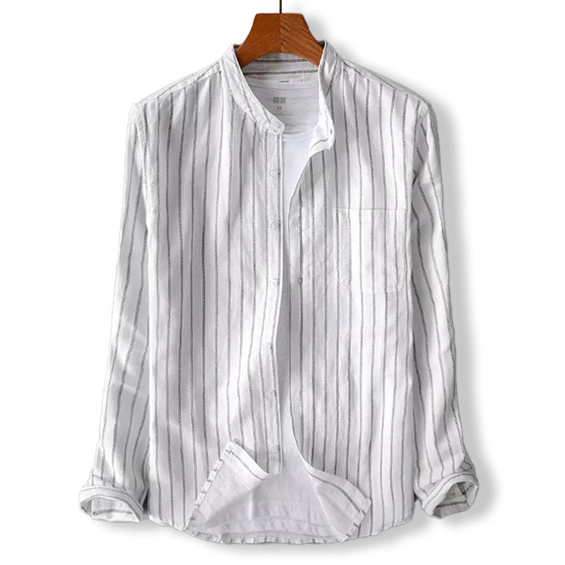 Lignes Parisiennes™ | Chemise en coton lin à coupe régulière