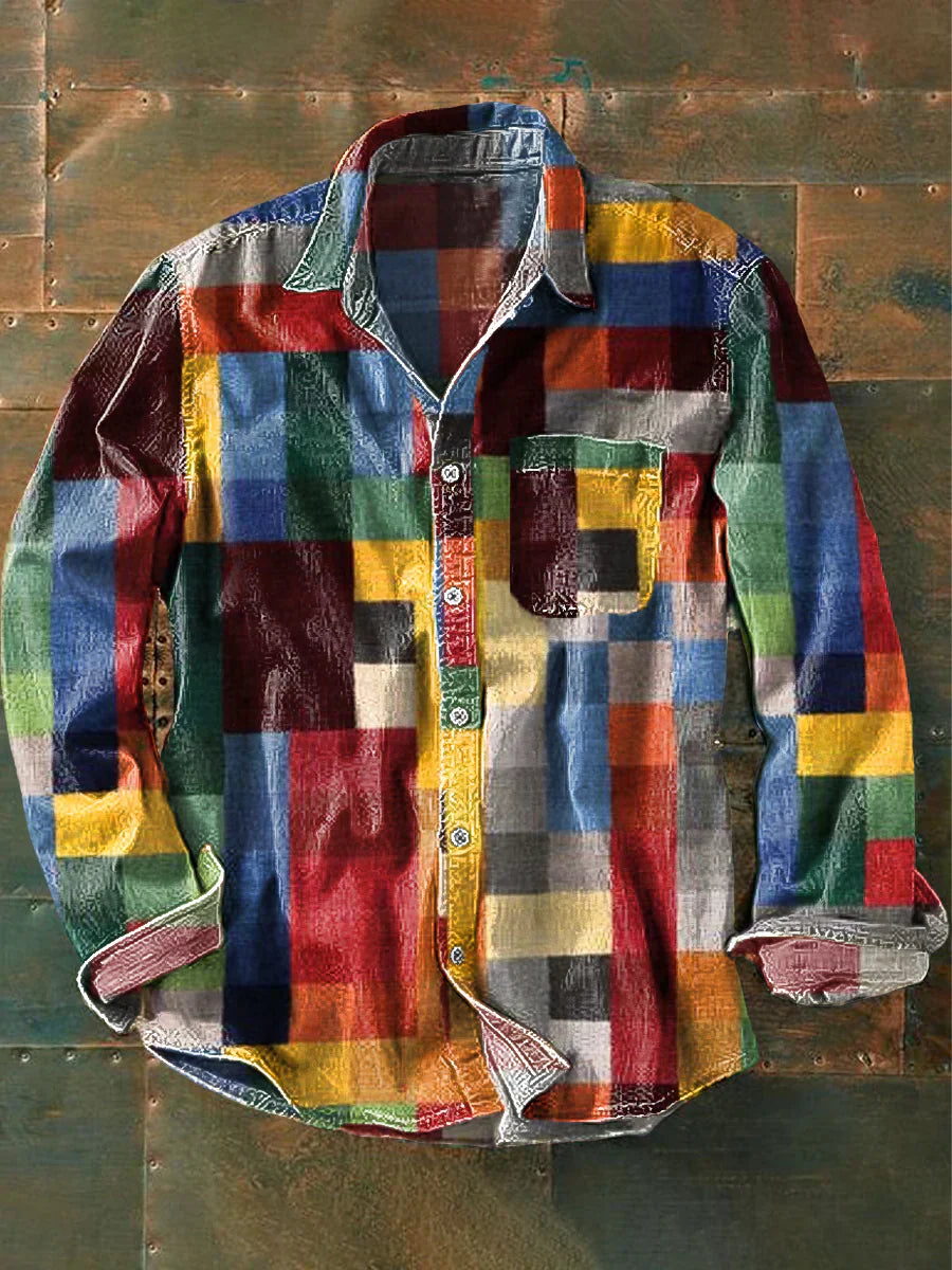Lignes Parisiennes™ | Chemise à Manches Longues avec Poche