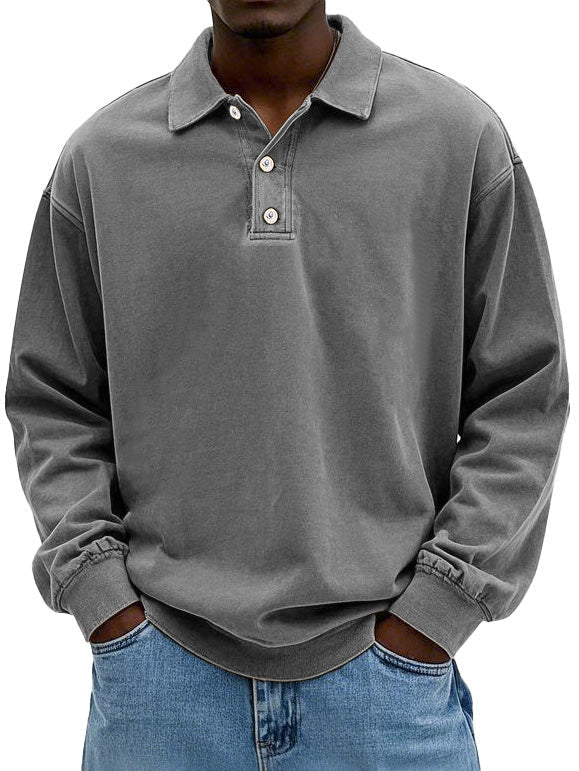 Lignes Parisiennes™ | Polo a Maniche Lunghe Casual da Uomo